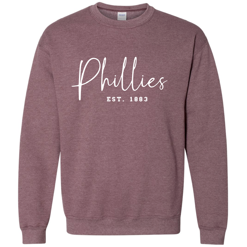 1883 Heather Maroon Crewneck