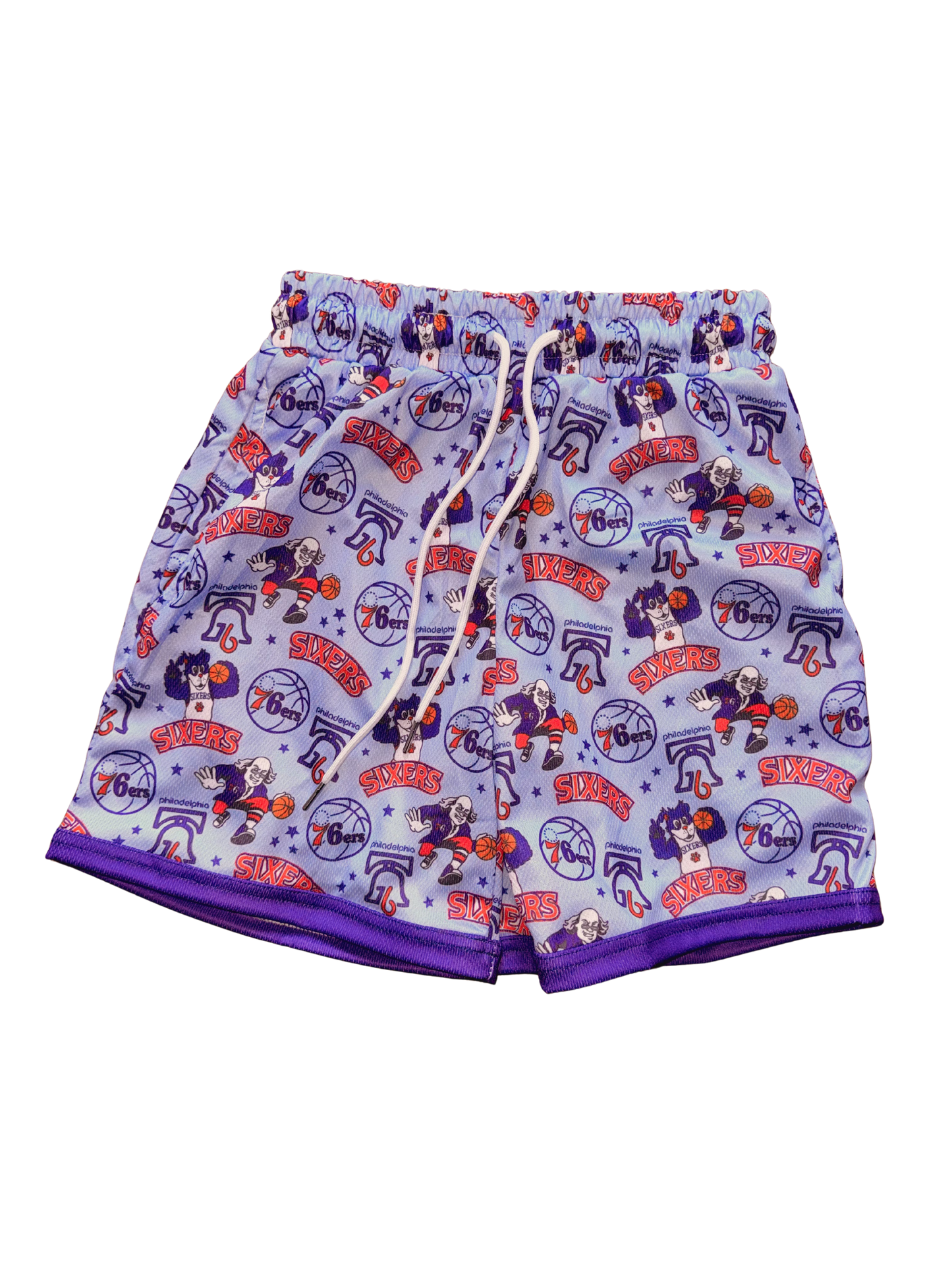 10, 9, 8, 76ers Mesh Shorts (Kids)