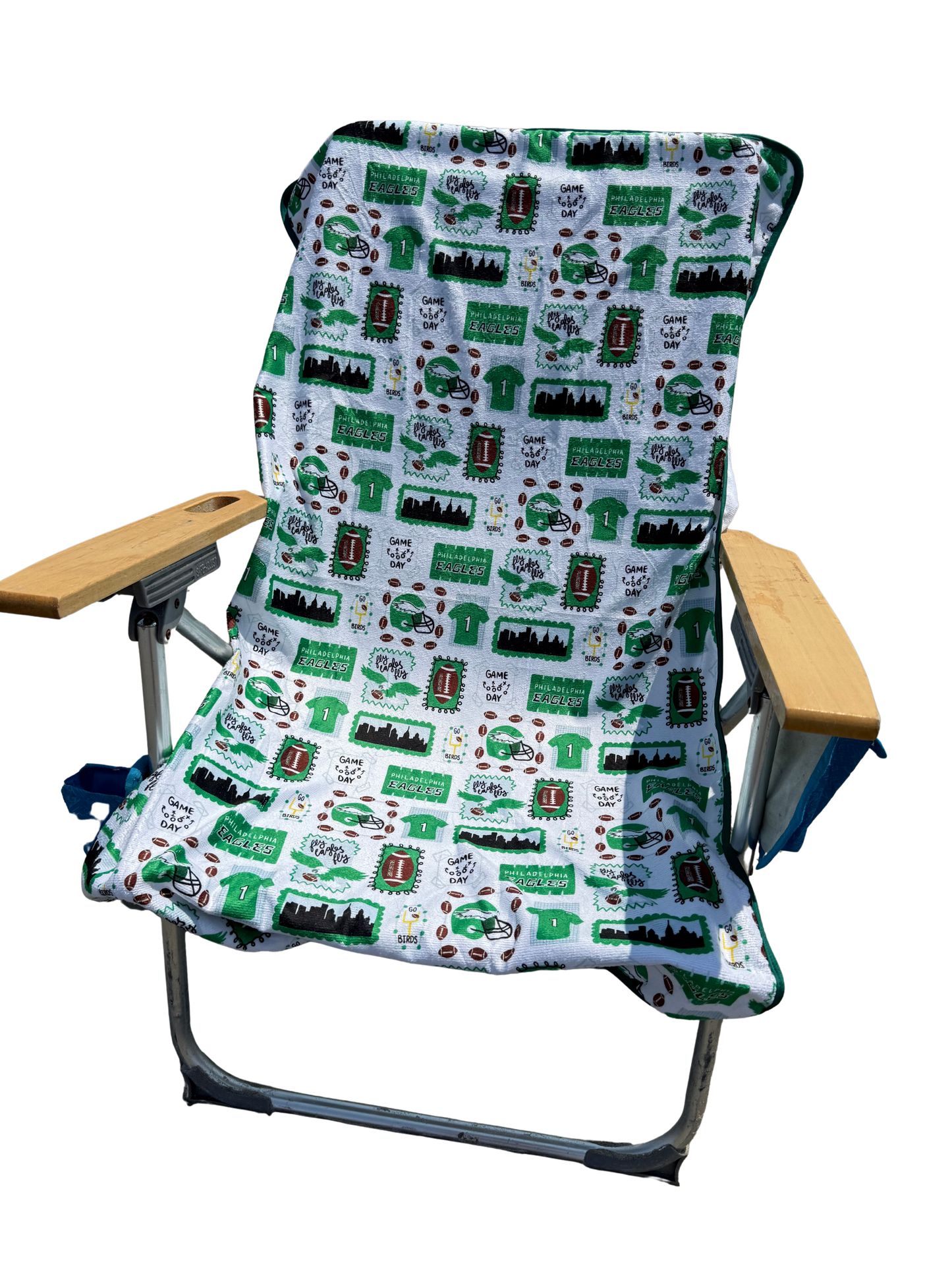 Beach Chair Towel Cover - Football