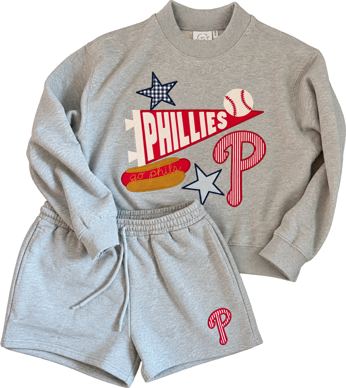 Baseball Women’s Mockneck Set (Embroidered Applique)