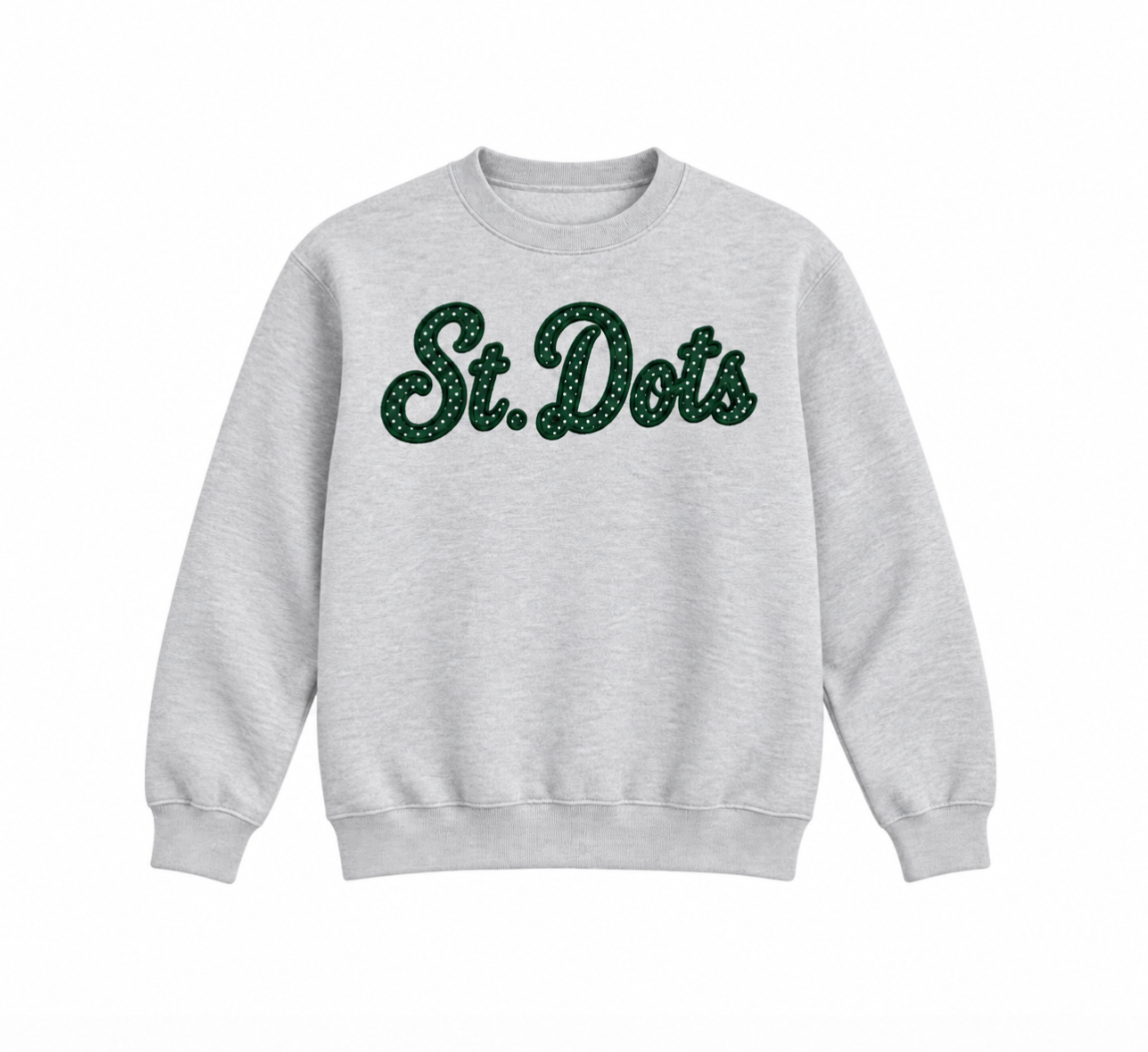 St. Dot's Embroidered Crewneck (Preorder)