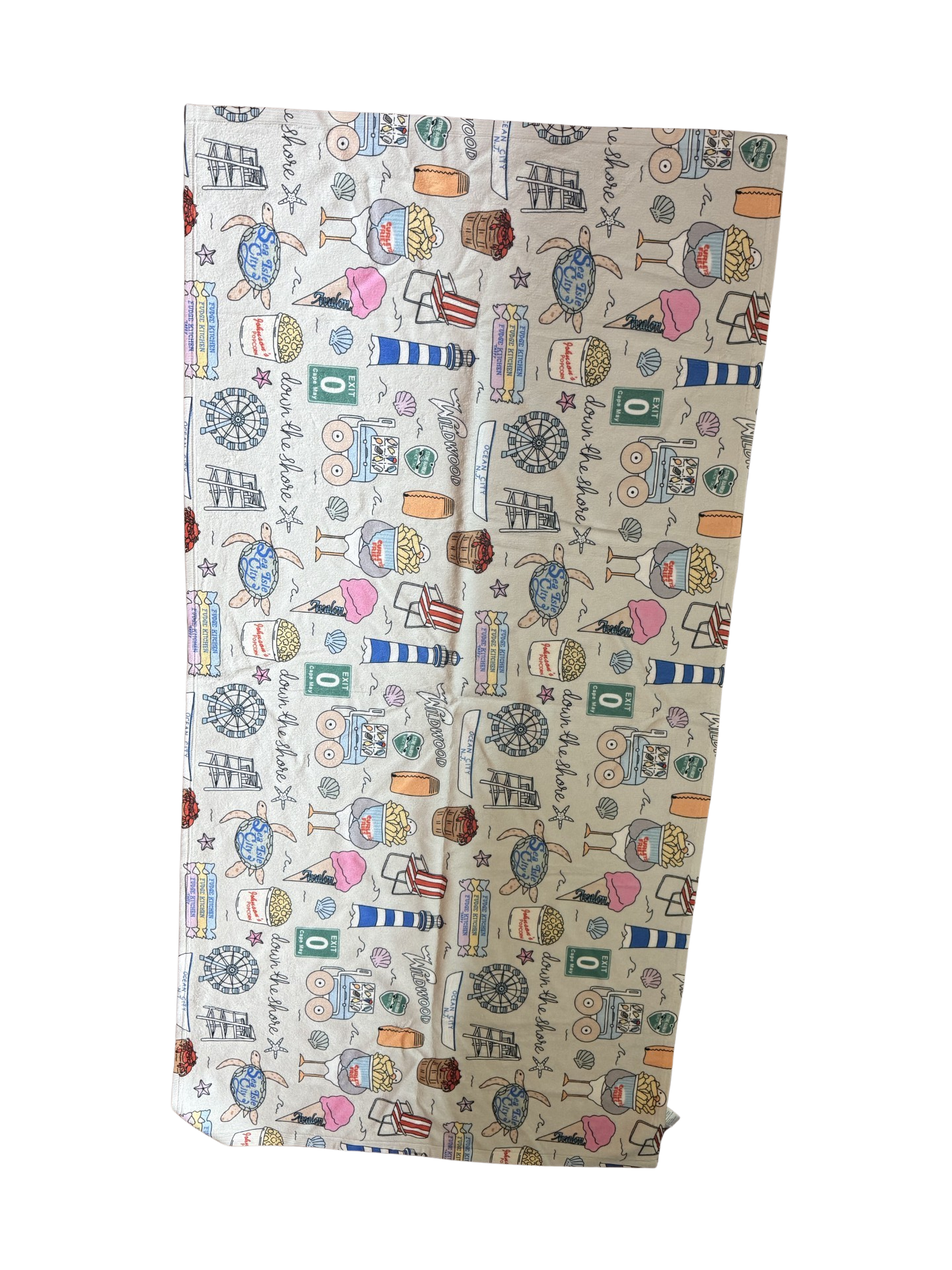 Down the Shore (New Jersey) Beach Towel