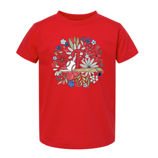 Floral Baseball (Unisex Tee)