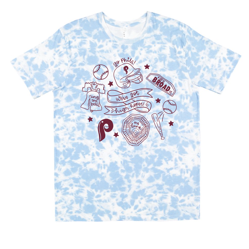 Tie Dye Broad Street (Unisex Tee)