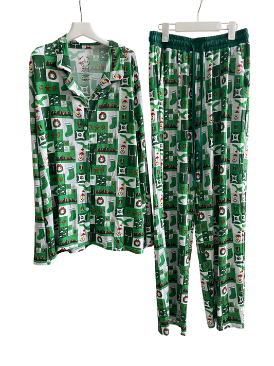 PREORDER Holiday Football Button Up Set