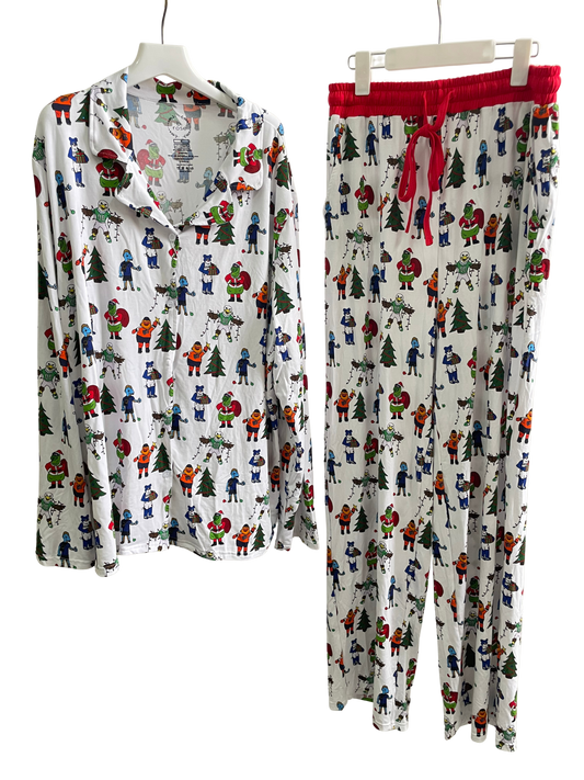 PREORDER Holiday Mascot Button Up Set