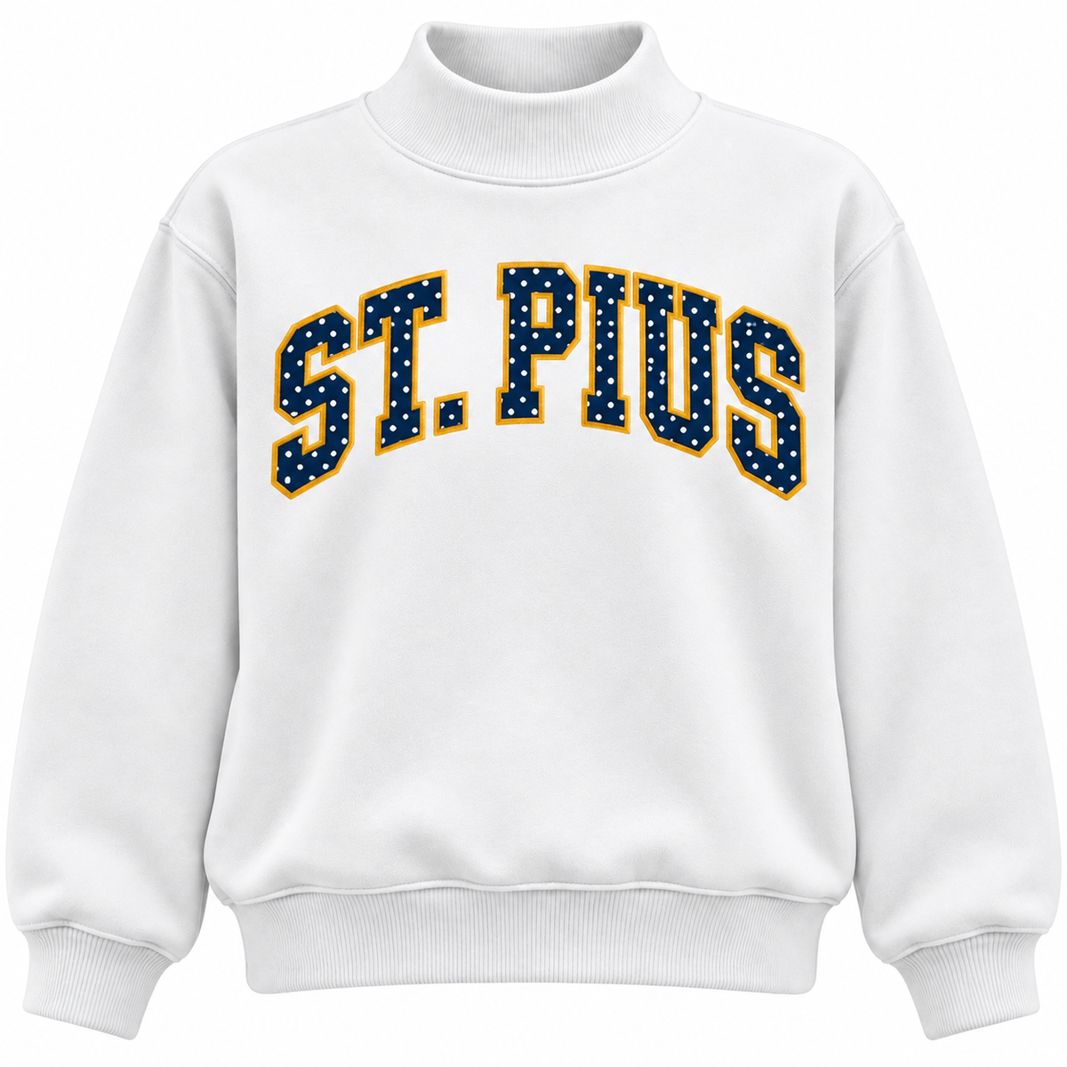 St. Pius Polka Dot Mockneck (Preorder)