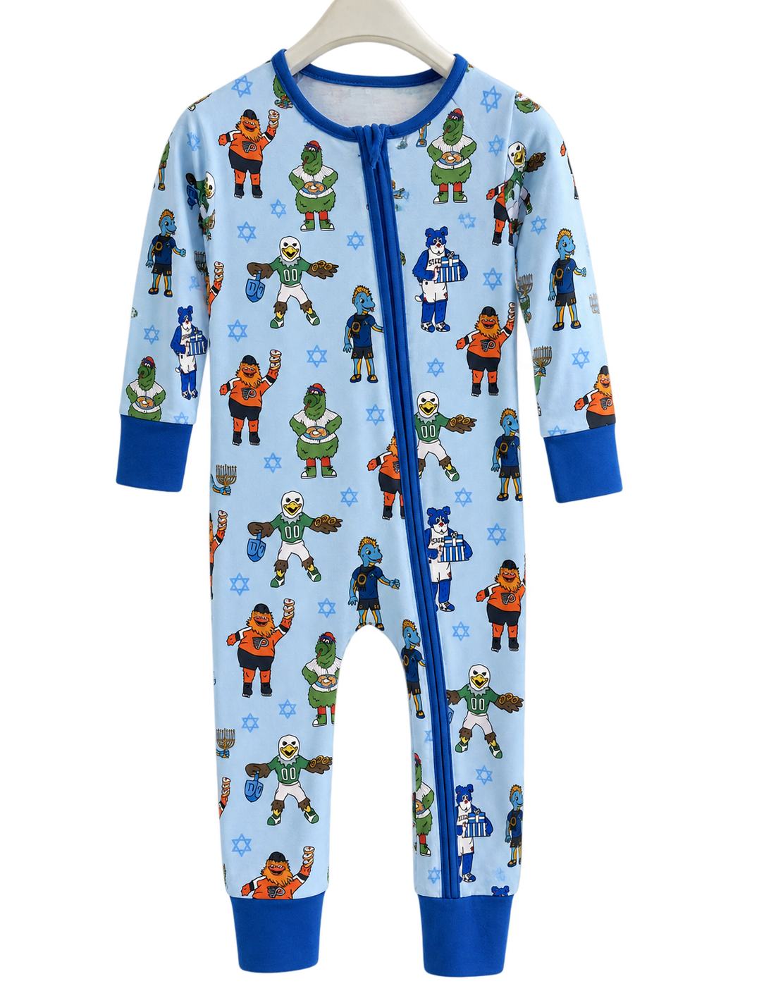 PREORDER Hanukkah Mascots Long Sleeve Zippy