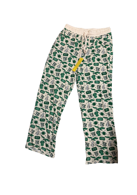 Cream “Bleed Green” Pajama Lounge Pants