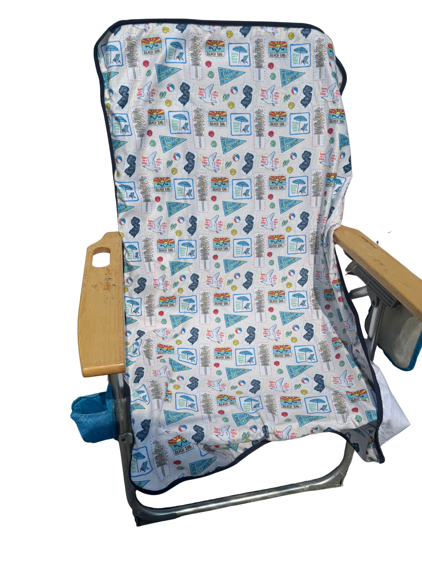 Beach Chair Towel Cover - Jersey Shore