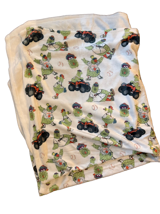 Baseball Mascot Throw Blanket