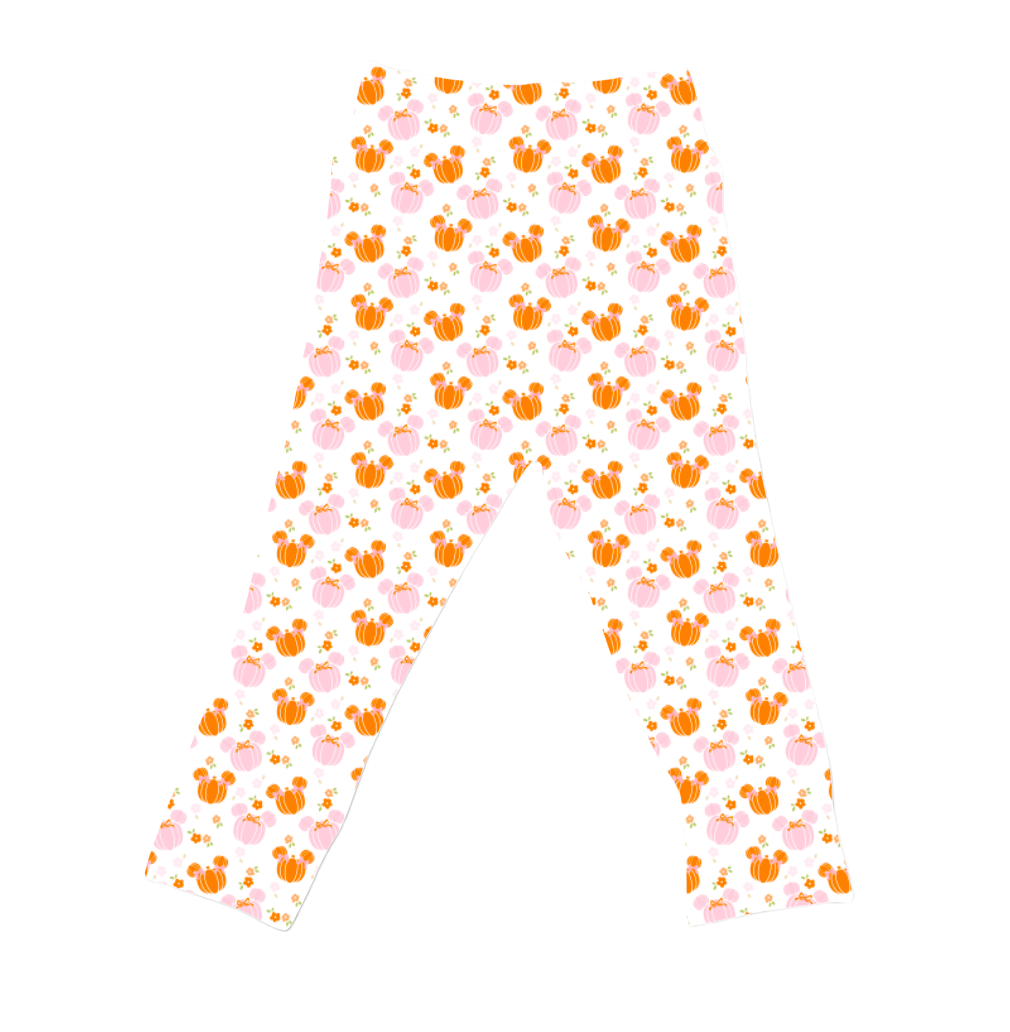 Pink Pumpkin Leggings (Kids)
