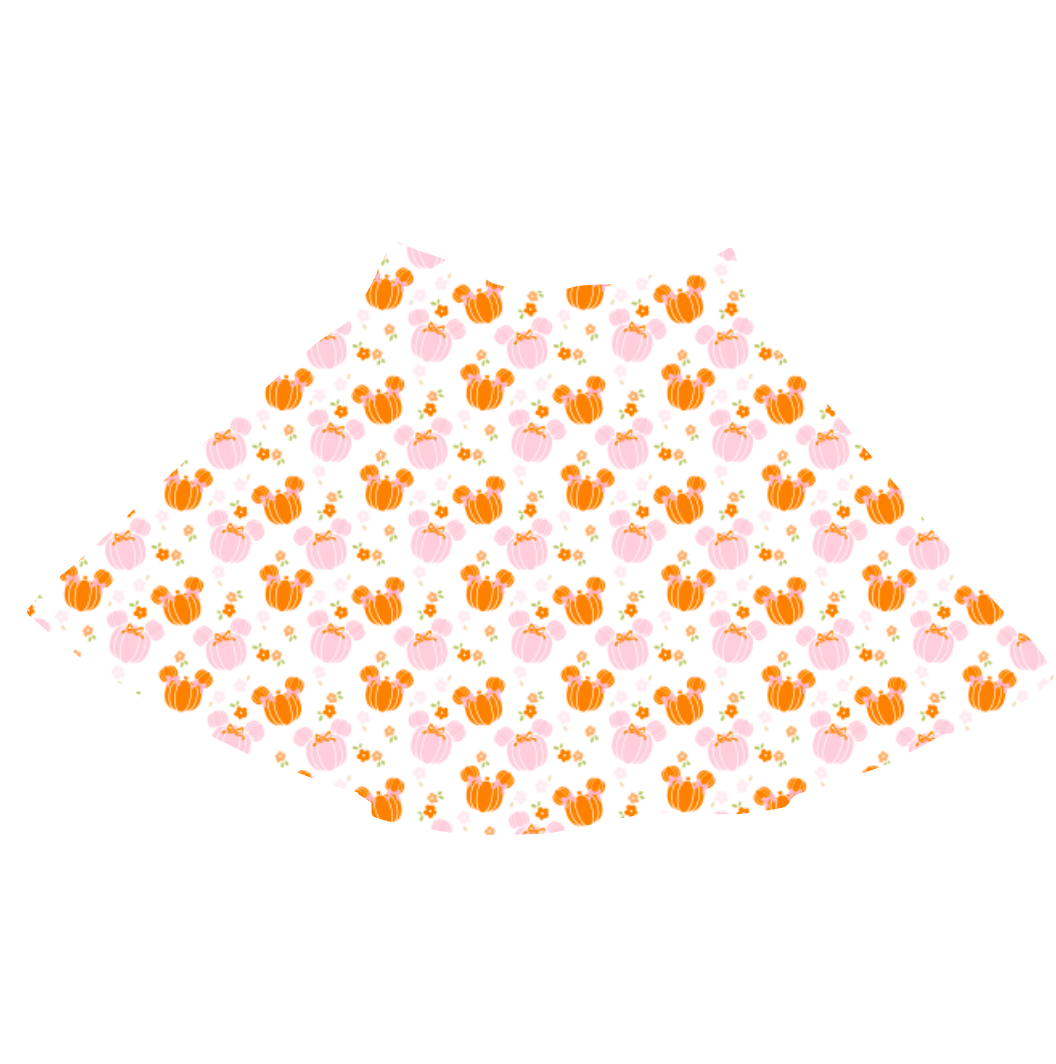 Pink Pumpkin Skirt (Kids)