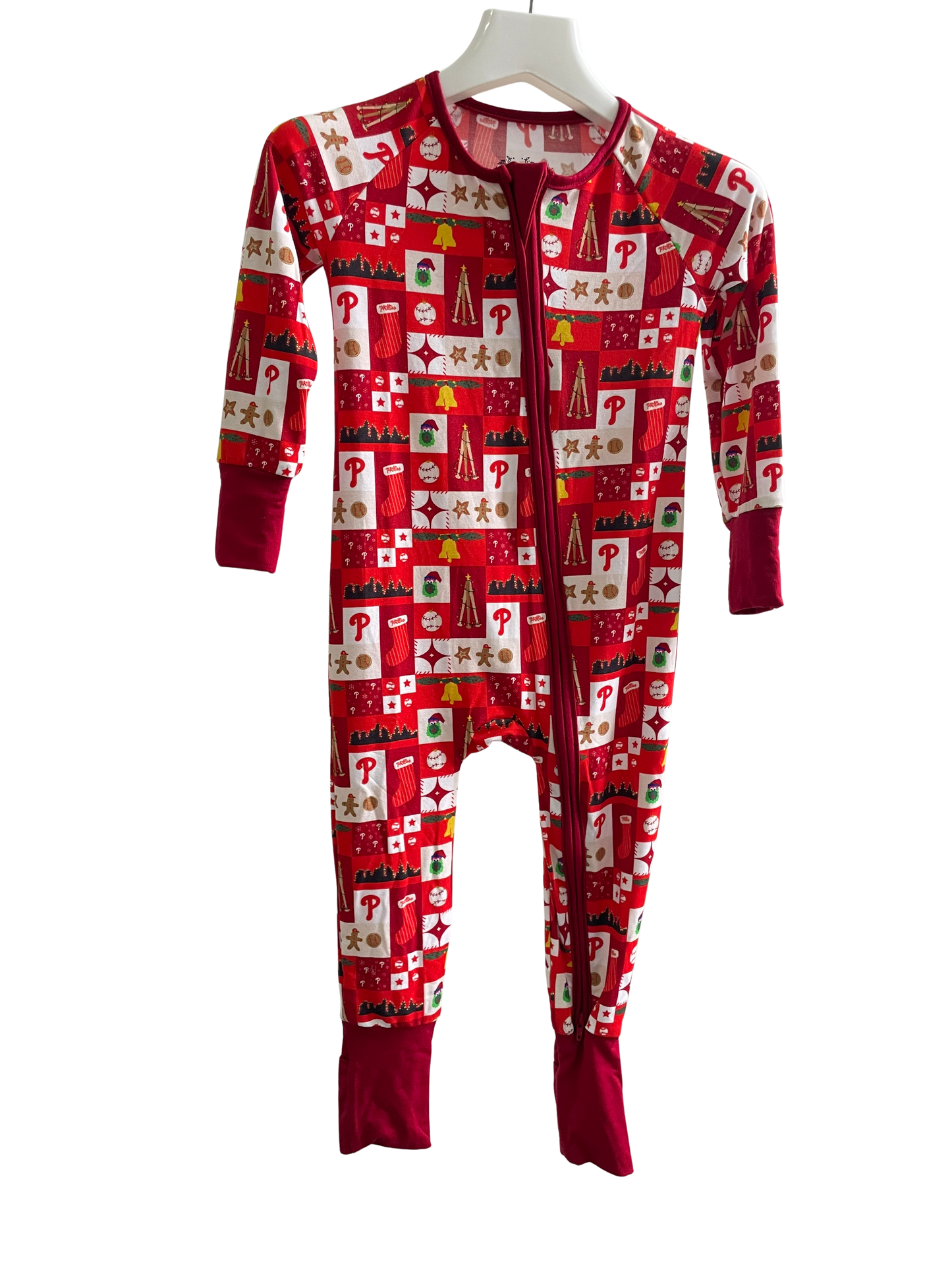 PREORDER Holiday Baseball Long Sleeve Zippy