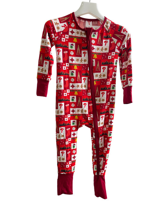 PREORDER Holiday Baseball Long Sleeve Zippy