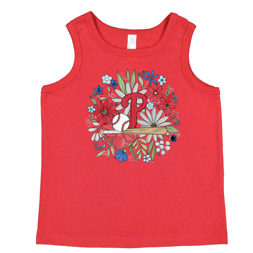 Floral Toddler & Youth Baseball Tank