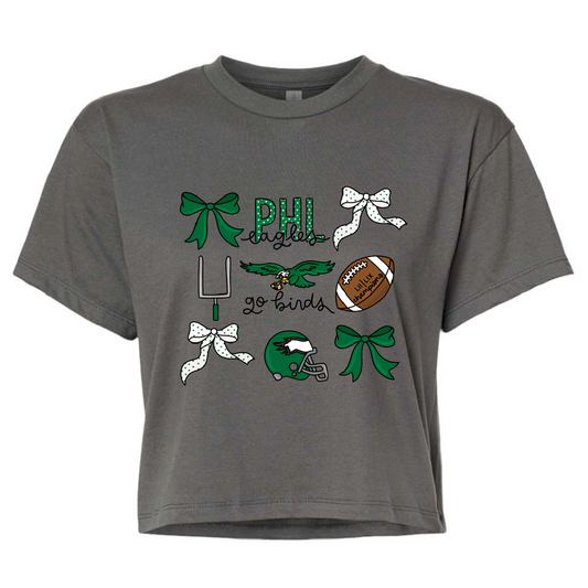 Coquette Football Women's Fit Crop