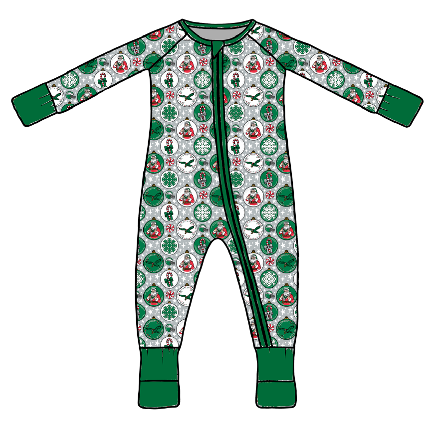 Bird's Ornaments Long Sleeve Zippy