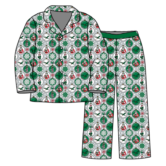 Bird's Ornaments Button Up Set