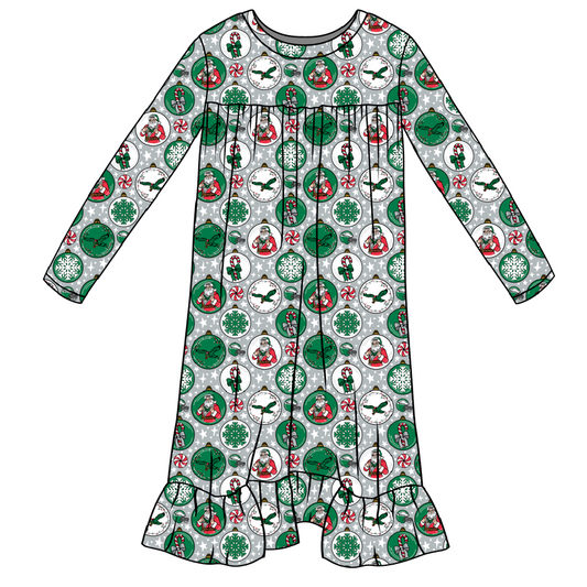 Bird's Ornament Kid's Nightgown