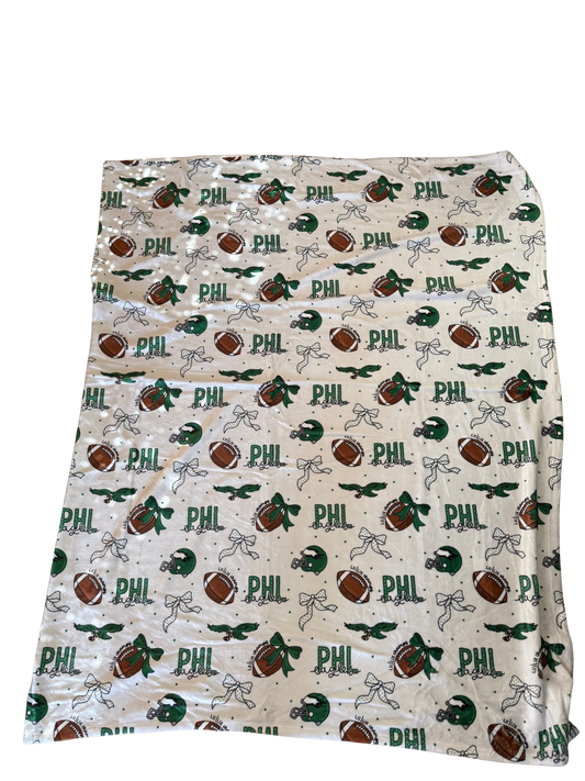 Coquette Football Throw Blanket