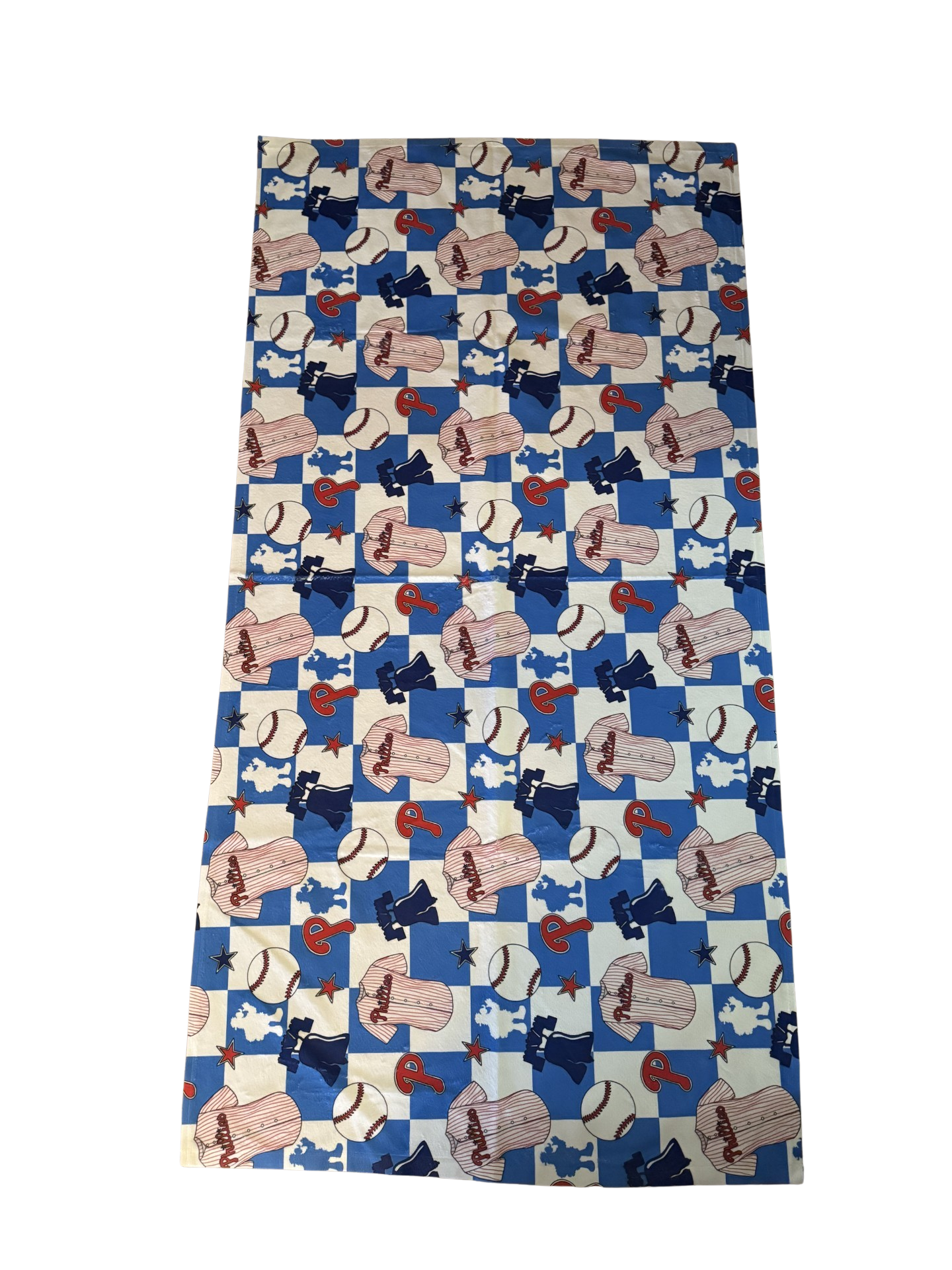 Check Baseball Beach Towel