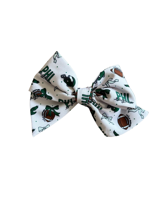 Coquette Football Hair Bow