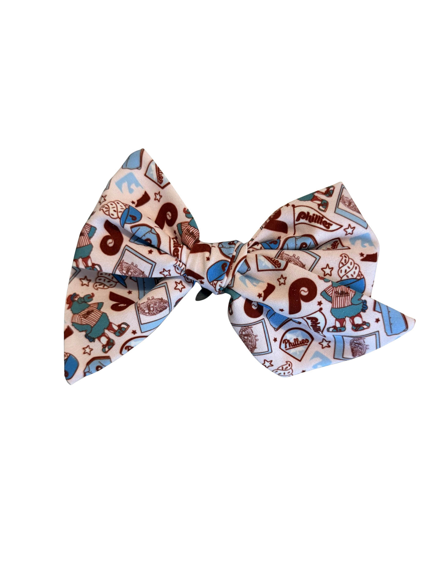 Retro Baseball Hair Bow