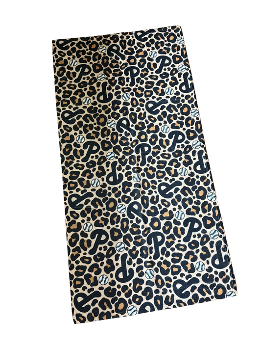 Leopard Baseball Beach Towel