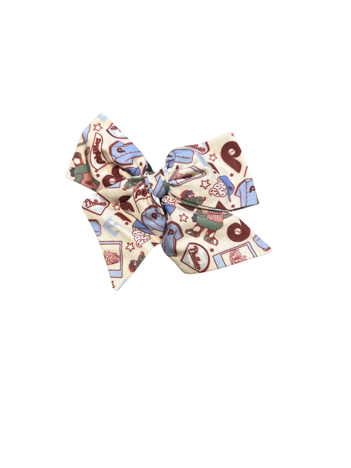 Retro Baseball Hair Bow