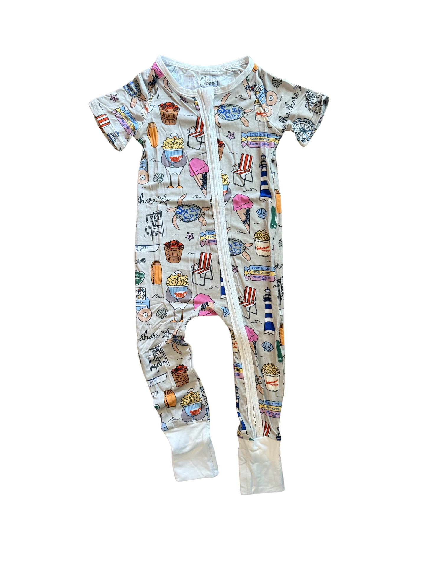 Down the Shore Short Sleeve Zippy